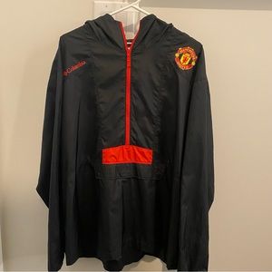 Manchester United Columbia Windbreaker Half Zip